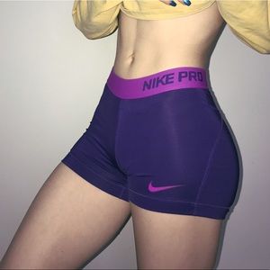 Purple Nike Pros 💜